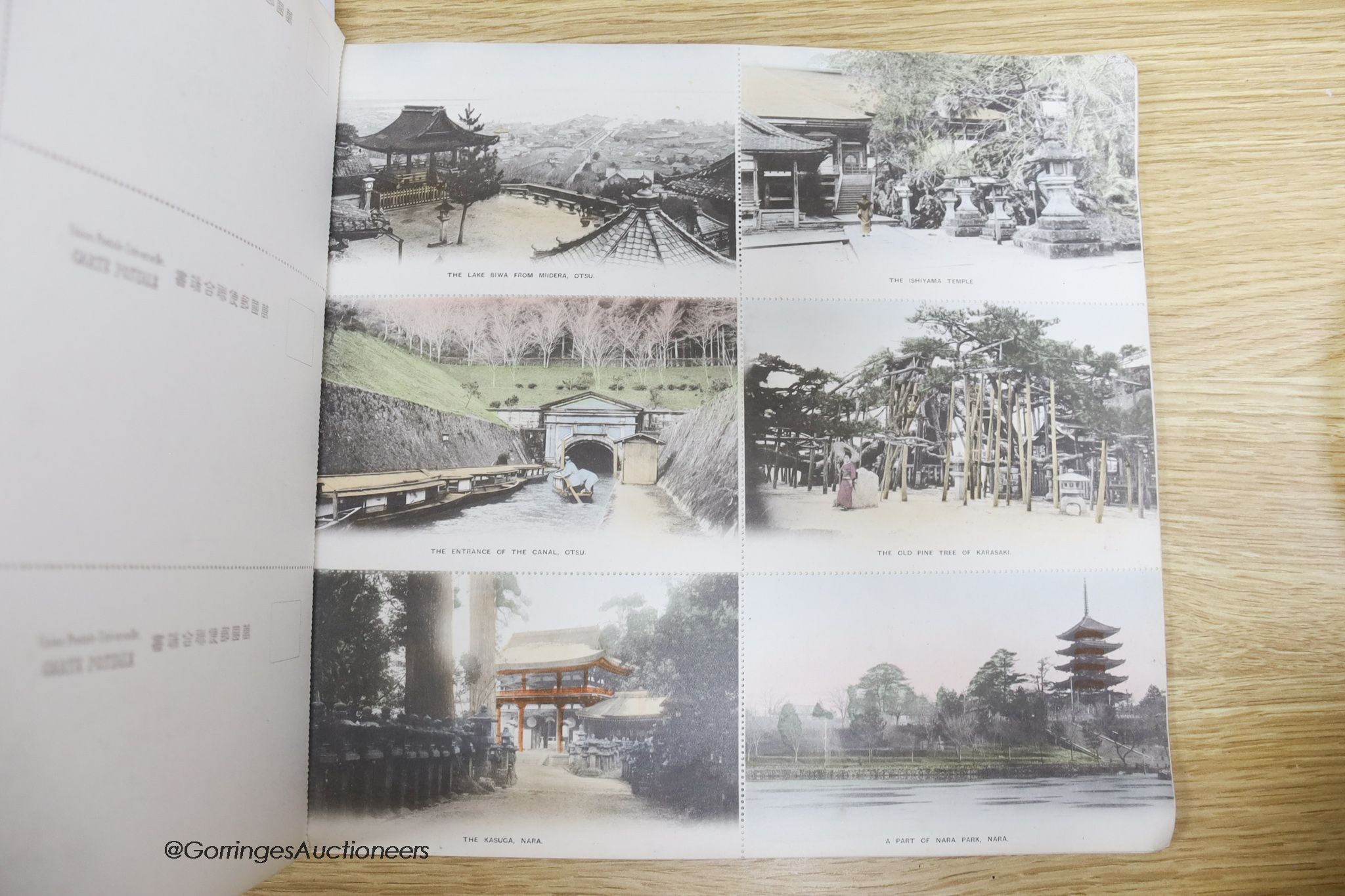 Postcards - Celebrated Sights of Japan, 72 postcards, published by Benrido, Kyoto, Japan